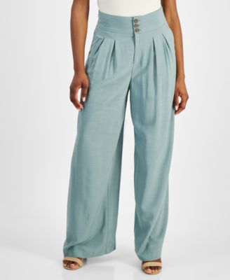 Bar III Petite High Rise Pleat-Front W Warm 194137225099 6 P RT $59.5
