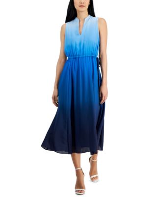 Anne Klein Womens Jenna Ombre Sleeveless Dst 91308732434 XL RT $139.0