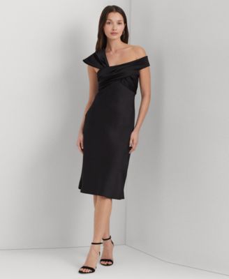 Lauren Ralph Lauren Womens Asymmetric Satin 197574158272 16 RT $265.0
