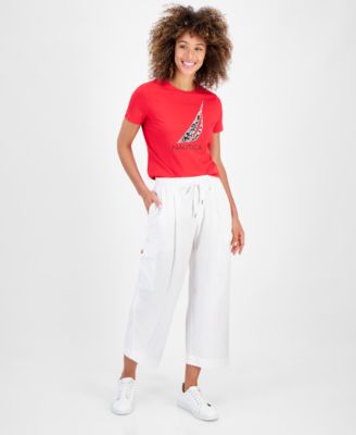 Nautica Jeans Womens Drawstring Cropped Car 197858232902 XL RT $69.5