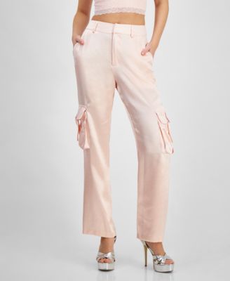 GUESS Womens Jamie High Rise Satin 7626101472275 A OR SMALL RT $138.0