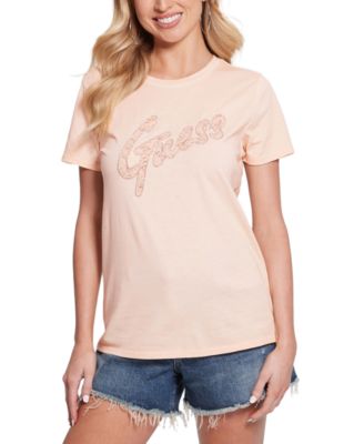 GUESS Womens Cotton Lace-Logo Short 7626101479915 XS NO CUP RT $39.0