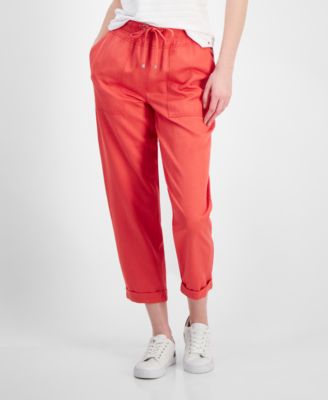 Tommy Hilfiger Womens High Rise Cuffed Twill 196701511409 XL RT $79.5