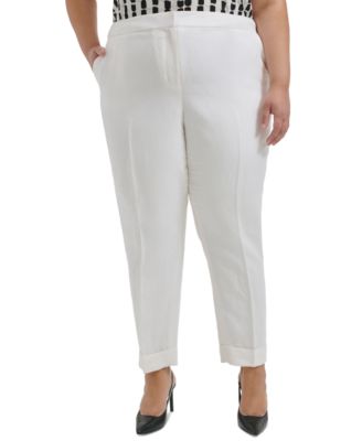 Calvin Klein Plus Size Mid-Rise Cuffed Ankl 197383317303  RT $99.0