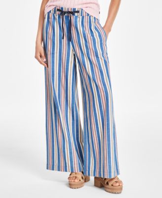 Nautica Jeans Womens Striped Elastic-Waist 198042889001 M RT $69.5 #1