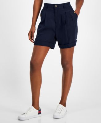 Tommy Hilfiger Womens Pleated Elastic-Back C 196701510129 S RT $69.5