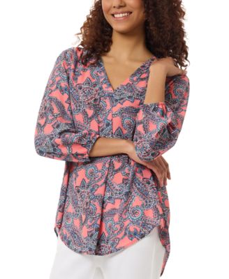 Jones New York Petite Paisley-Print 34-Sleev 91308738160  RT $69.5