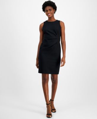 Anne Klein Womens Round-Neck Side-Pleat Anne 91308909683 12 RT $119.0
