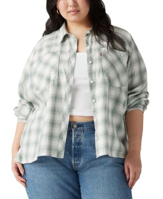 Levis Plus Size Harrison Cotton Long Bebe 197667637578 1X RT $59.5