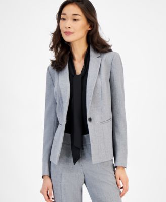 Kasper Crepe Jacket Kasper Navy 18