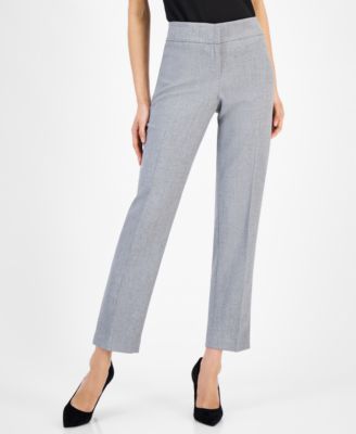 Kasper Slim Straight-Leg Trousers Kasper Navy 18