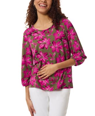 Jones New York Petite Printed Crewneck 91308855775 XL PETITE RT $59.5