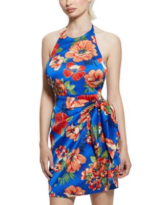 GUESS Womens Harper Printed Halter 7618391652437 A OR SMALL RT $128.0