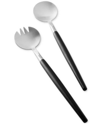 The Cellar 2-Pc. Wood Metal Salad Serve