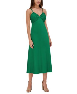 Siena Womens Satin Midi Dress Oxbloodred 6