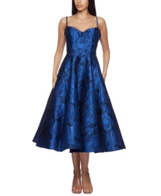 B Darlin Juniors Sweetheart-Neck Jacqu Navyroyal 0