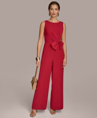 Donna Karan New York Womens Bow-Trim Straight-Leg Metropolit 8