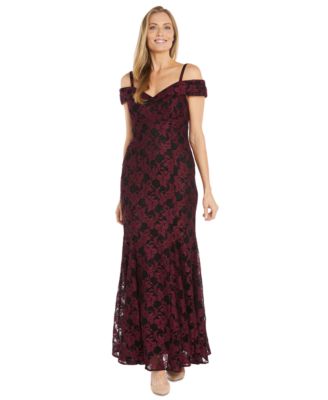 R M Richards Womens Embroidered-Mesh Merma TaupeBlack 14