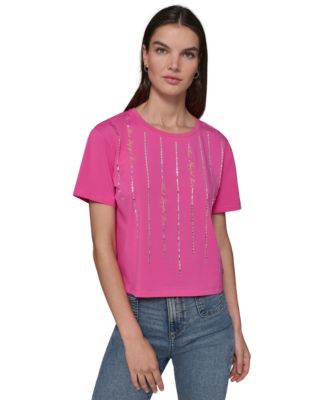 KARL LAGERFELD PARIS Womens Striped 196788291591 LARGE RT $69.0