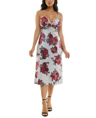 pear culture Juniors Ruffled Empire-Waist Silver XXS