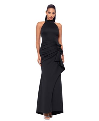 XSCAPE Petite Sleeveless High-Neck Sc Black 8P