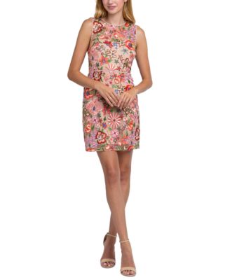Sam Edelman Womens Floral Embroidered Sle Nude Multi 12