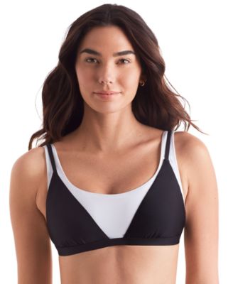 Mimi Flamingo Womens Drift Two-Tone Bralett 96613411944 8 RT $84.0 - Picture 1 of 1