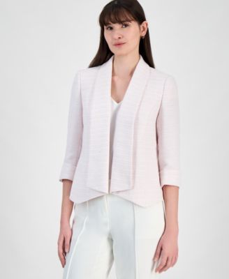 Kasper Womens Boucle Cardigan Jacket Tutu Pink Multi 18