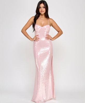 Emerald Sundae Juniors Sequin Sweetheart Ope Blush XL