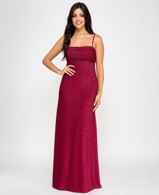Jump Juniors Glitter Tie-Back Plea Wine 78