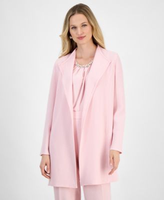 Kasper Womens Draped Open-Front Jack Tutu Pink L