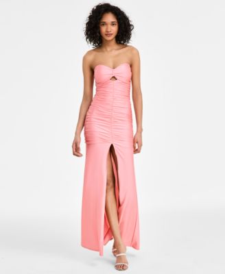 KATIA RAE Juniors Sweetheart Strapless Guava M