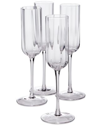 The Cellar Optic Champagne Glasses, Set o Clear