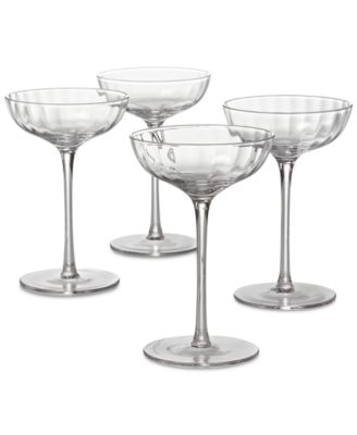 The Cellar Optic Coupe Glasses, Set of 4 Clear