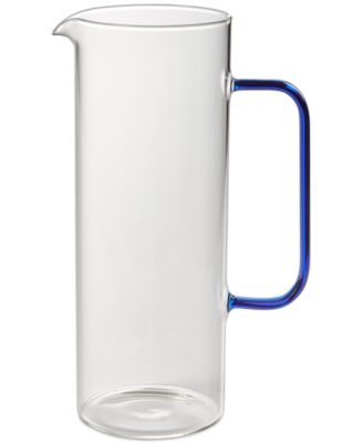 The Cellar Blue Handle Glass Pitcher Blue