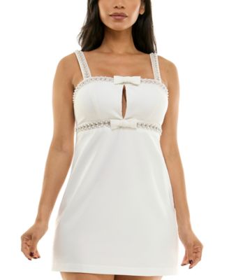 SENI CADE Juniors Embellished Bodycon M Ivory M