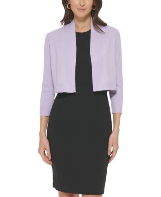 Calvin Klein Womens Knit Shrug Opal S