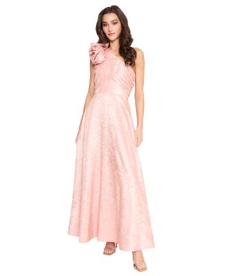 Tahari ASL Womens Rosette-Trim One-Shoul Rose 16
