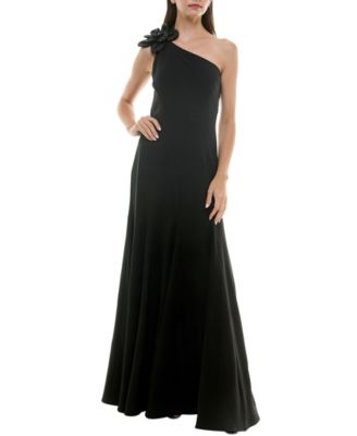 Taylor Womens Embellished Asymmetric Black 12