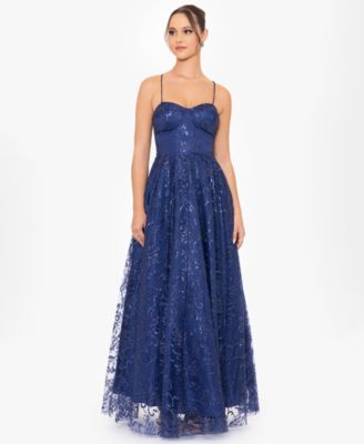 Blondie Nites Juniors Glitter Lace-Up Sweet Royal 11