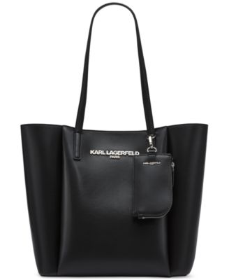 KARL LAGERFELD PARIS Louise Tote Winter Whitesilver NO SIZE