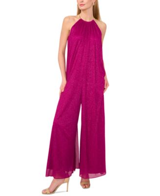 MSK Womens Necklace Halter Wide-L Plum Nite L