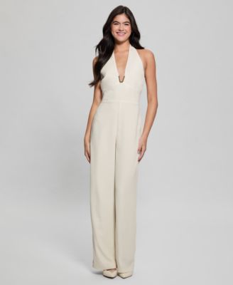 GUESS Womens Ferra Sleeveless Halte Cream White 6