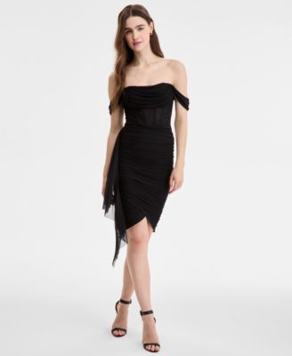SENI CADE Juniors Off-The-Shoulder Croc Black 34