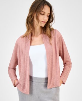 Kasper Womens Onion Skin Open-Front Tearose S