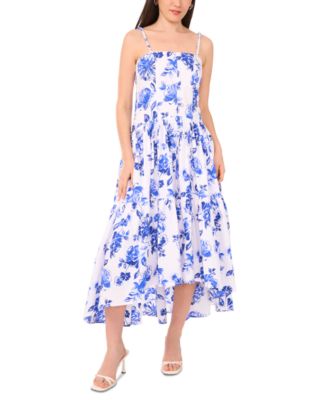 1.STATE Womens Printed Beaded-Strap D Whiteblue 2XL