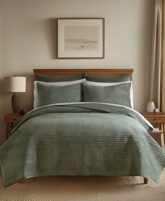 Levtex Home Velvet Stitch Reversible 3-Pc. Off-white KingCalifornia King