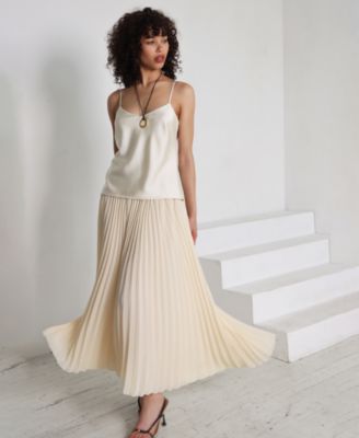 Avec Les Filles Womens Layered-Look Maxi Dres Cream 10