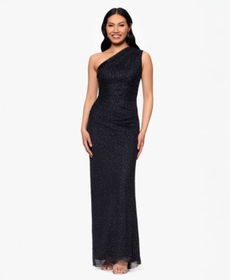 Betsy Adam Womens Solid-Color Studded Lo BlackSilver 4