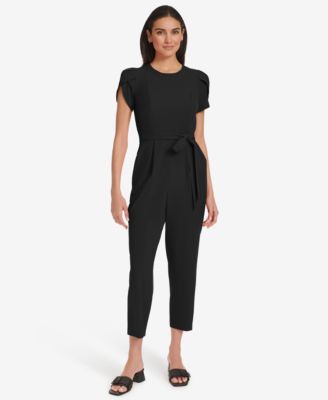 Calvin Klein Womens Short-Sleeve Tapered J Black 12